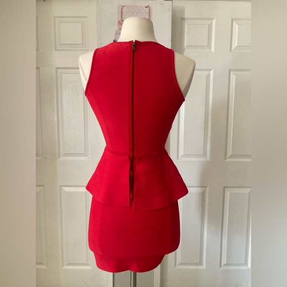 BCBGMAXAZRIA Francis Layered Peplum Dress size xs - Picture 6 of 8